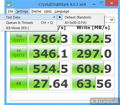 Completely access of transportable Crystaldiskmark 5.2.1